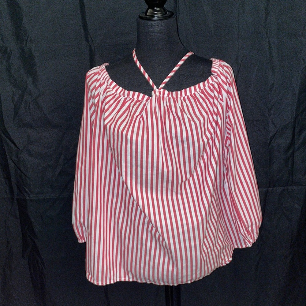 Glamaker Stripped Cold Shoulder Large
